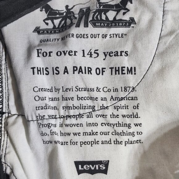 Levi's 511 jeans men's size W36 L30 black colour slim fit soft stretch jeans - Picture 10 of 16